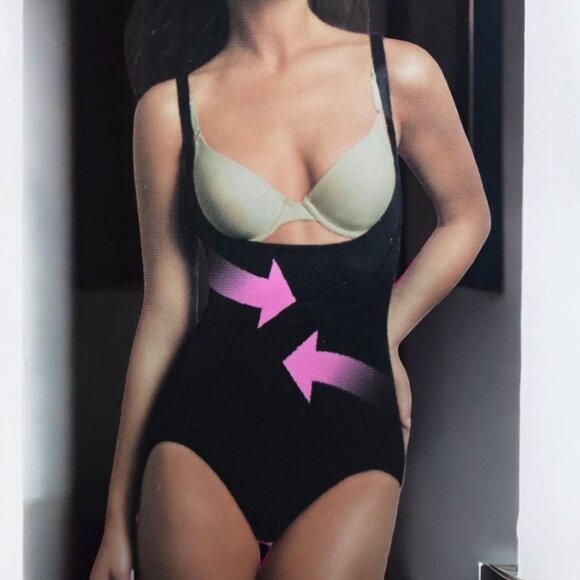 NWT MAIDENFORM FLEXEES ( 2XL) Black Ultra Firm Control Body Brief - Picture 1 of 5